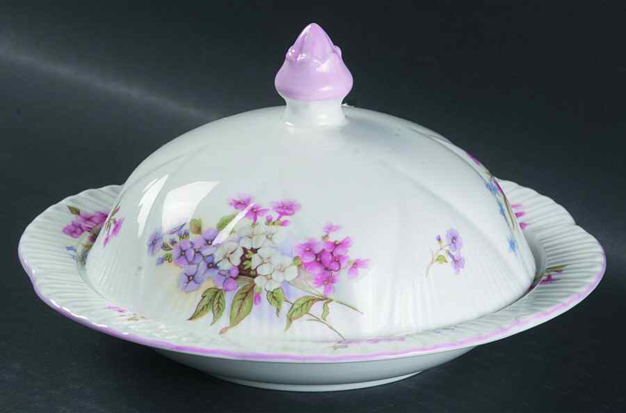 Stocks (Dainty Shape) Round Covered Butter by Shelley-1