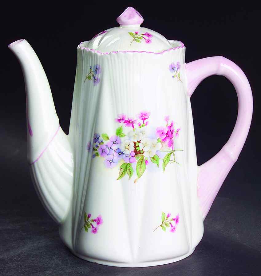 Stocks (Dainty Shape) Mini Coffee Pot & Lid by Shelley-1