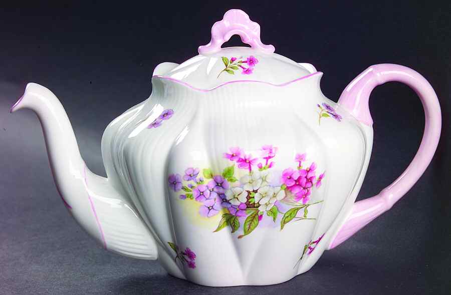 Stocks (Dainty Shape) Mini Teapot & Lid by Shelley-1