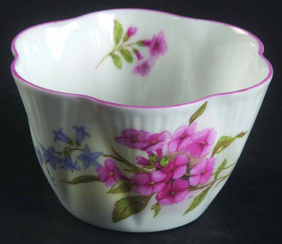 Stocks (Dainty Shape) Individual Open Sugar Bowl by Shelley-1
