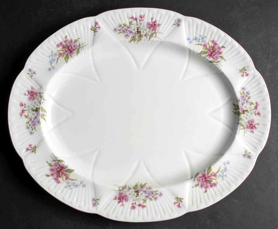 Stocks (Dainty Shape) 15" Oval Serving Platter by Shelley-1