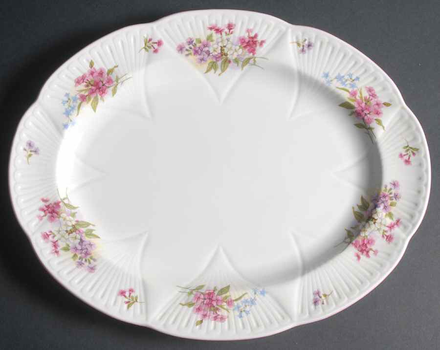 Stocks (Dainty Shape) 13" Oval Serving Platter by Shelley-1