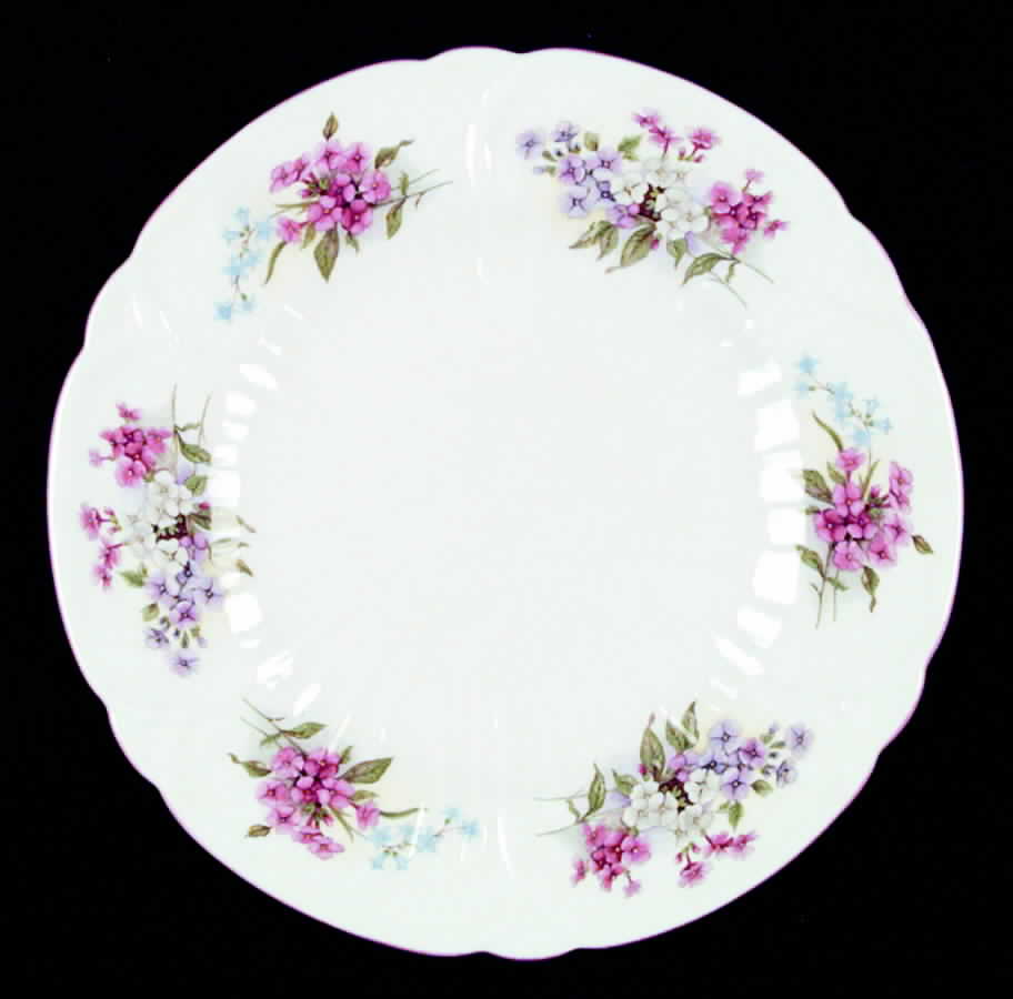 Stocks Pink (Oleander Shape) Salad Plate by Shelley-1