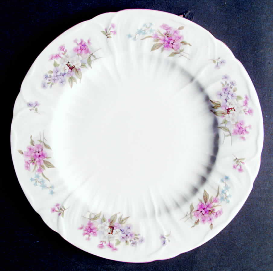Stocks Pink (Oleander Shape) Dinner Plate by Shelley-1