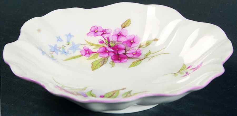 Stocks Pink (Oleander Shape) Nut Dish by Shelley-1