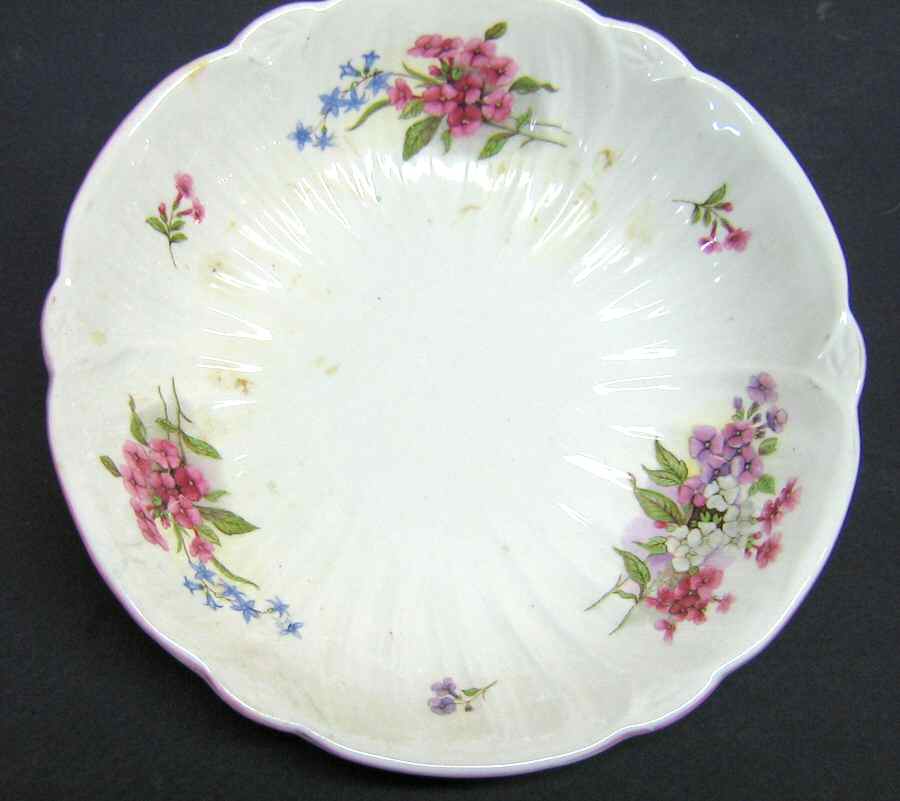 Stocks Pink (Oleander Shape) Coupe Soup Bowl by Shelley-1