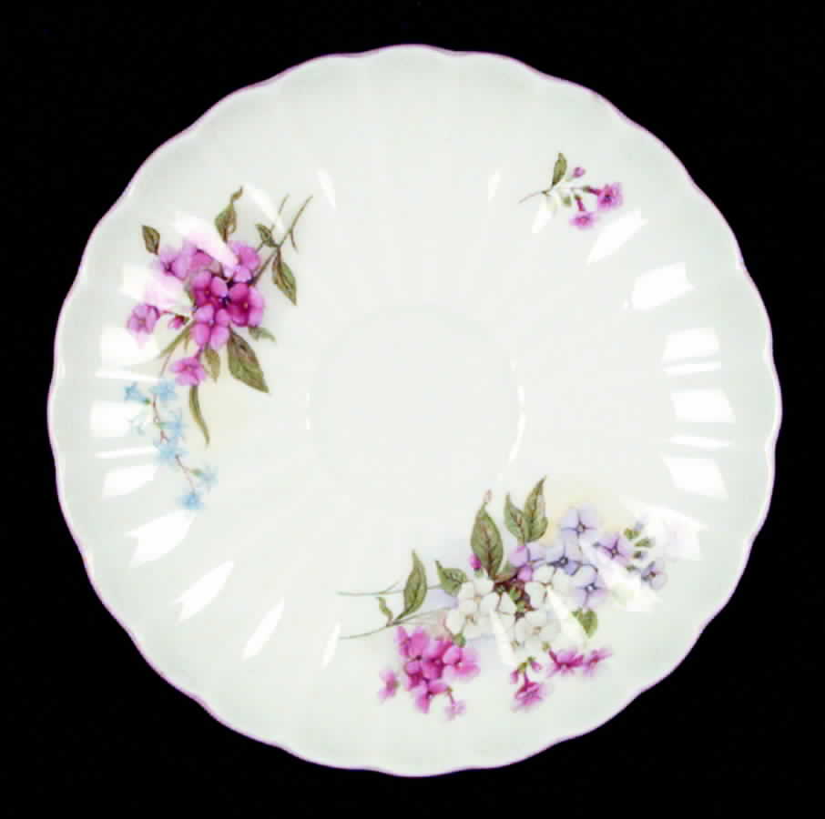 Stocks (Ribbed Shape) Saucer by Shelley-1