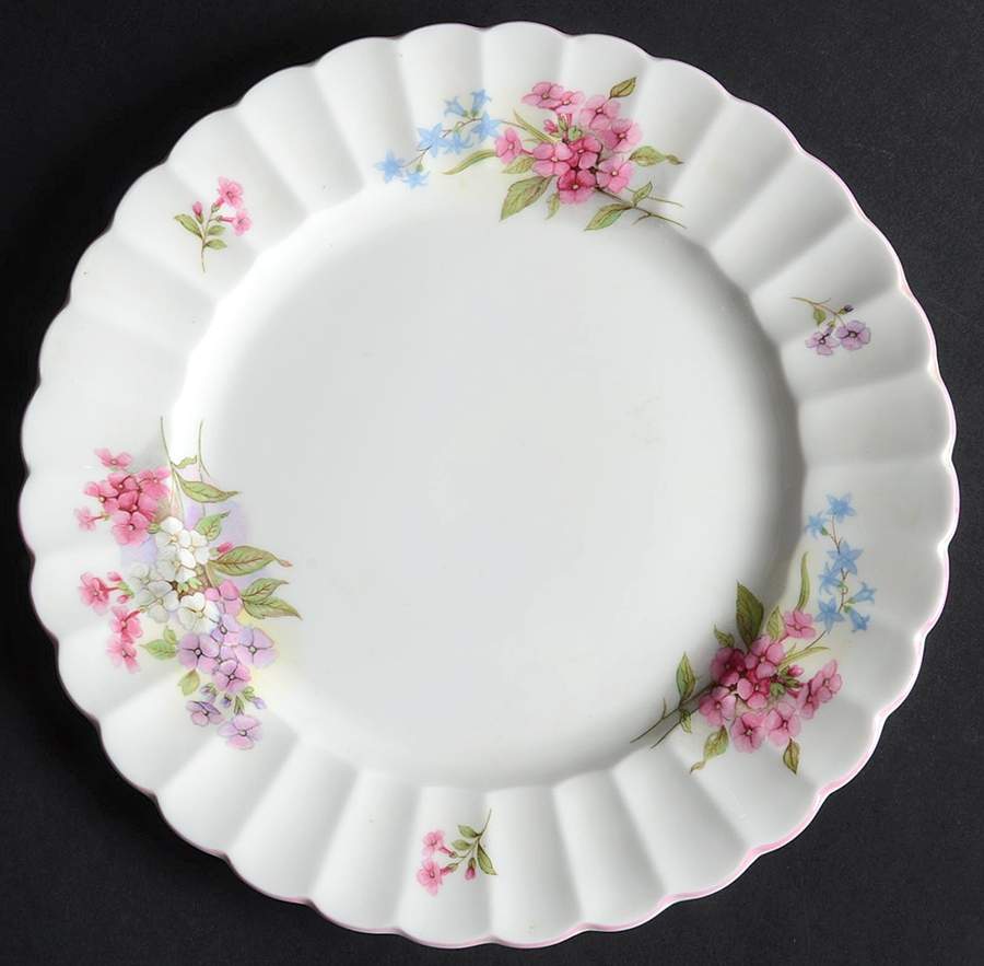 Stocks (Ribbed Shape) Salad Plate by Shelley-1