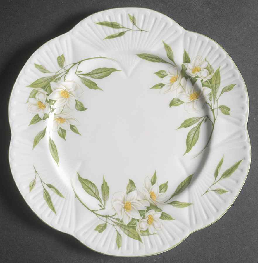 Syringa (Dainty, Green Trim) Salad Plate by Shelley-1