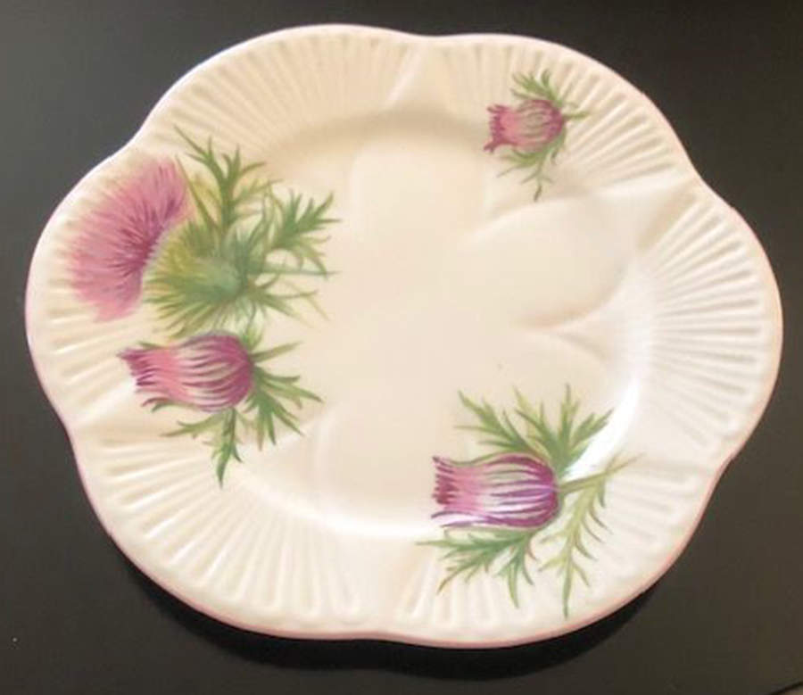 Thistle (Dainty, Pink, Pink Trim) Bread & Butter Plate by Shelley-1