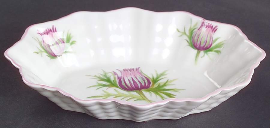 Thistle (Dainty, Pink, Pink Trim) Nut Dish by Shelley-1