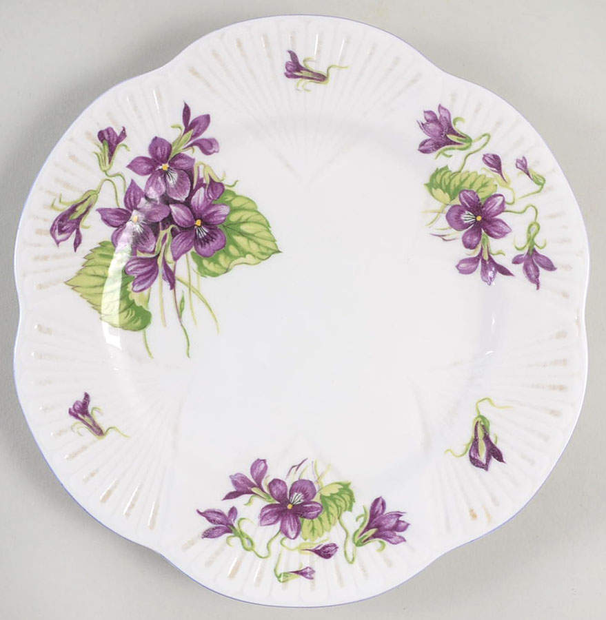 Violets (Dainty) Saucer by Shelley-1