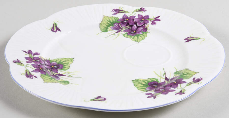 Violets (Dainty) Snack Plate by Shelley-1