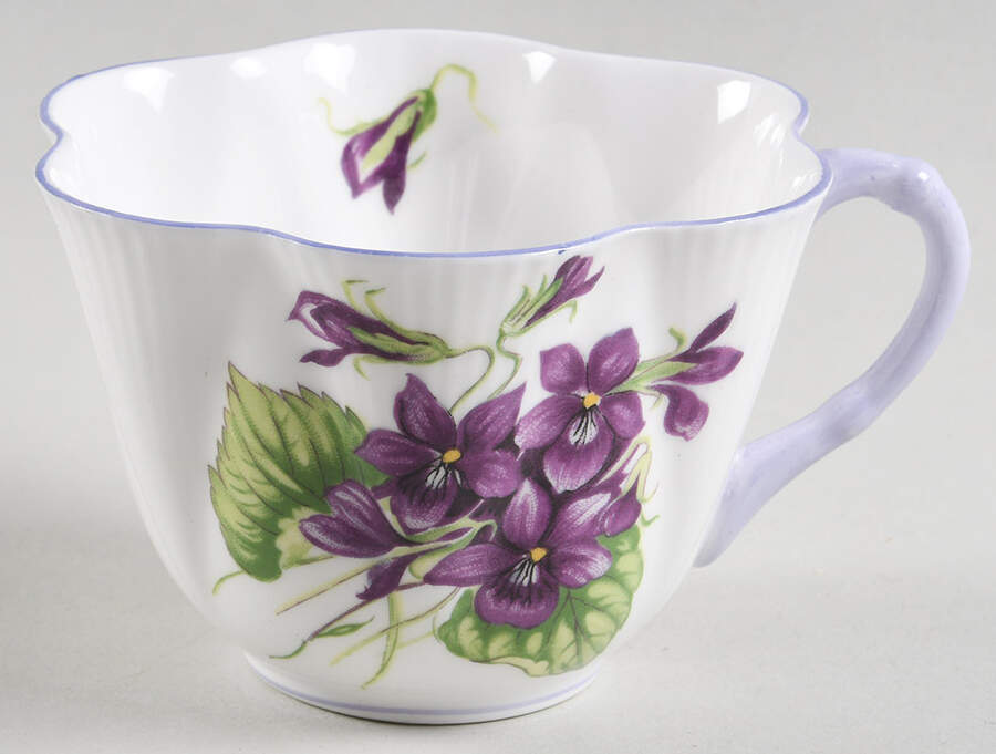 Violets (Dainty) Snack Cup by Shelley-1
