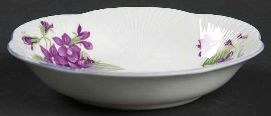 Violets (Dainty) Fruit/Dessert (Sauce) Bowl by Shelley-1