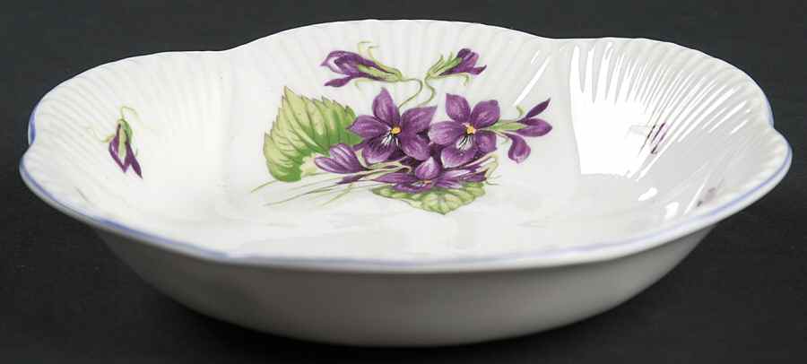 Violets (Dainty) Coupe Cereal Bowl by Shelley-1