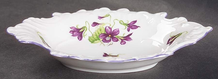 Violets (Dainty) 6" Sweet Meat Dish by Shelley-1