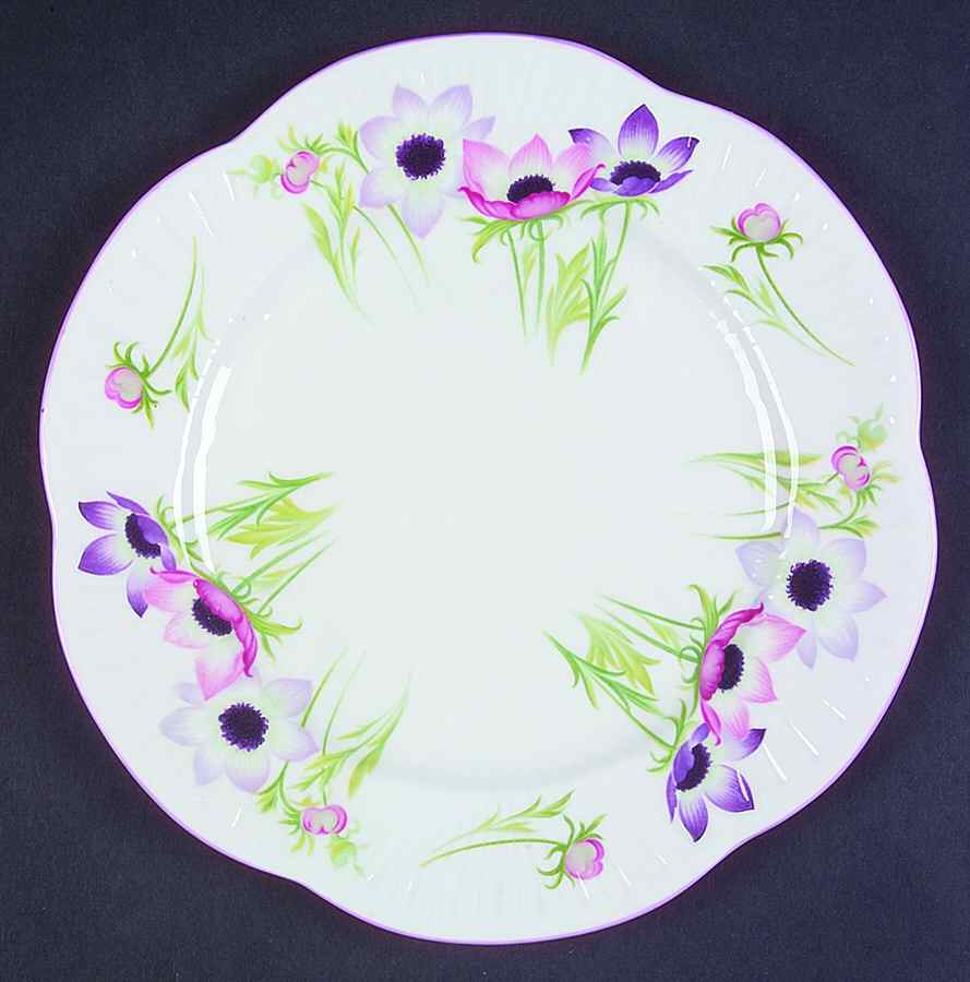 Wind Flowers Salad Plate by Shelley-1