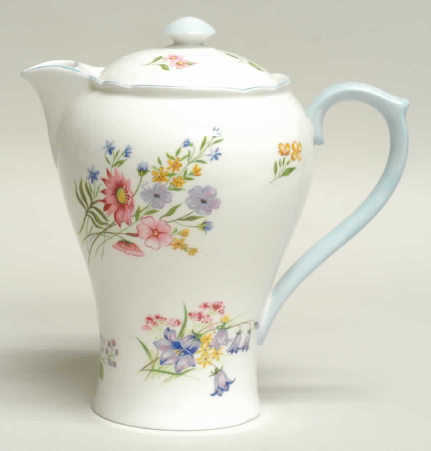 Wild Flowers (Gainsborough) Hot Water Jug & Lid by Shelley-1