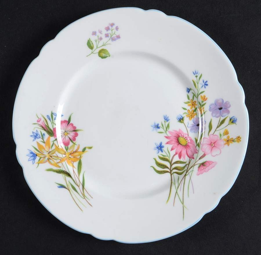 Wild Flowers (Gainsborough) Bread & Butter Plate by Shelley-1