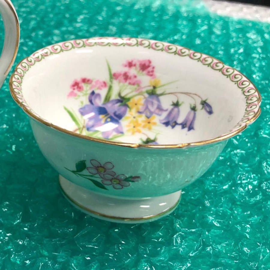 Wild Flowers (Gainsborough) Mini Open Sugar Bowl by Shelley-1