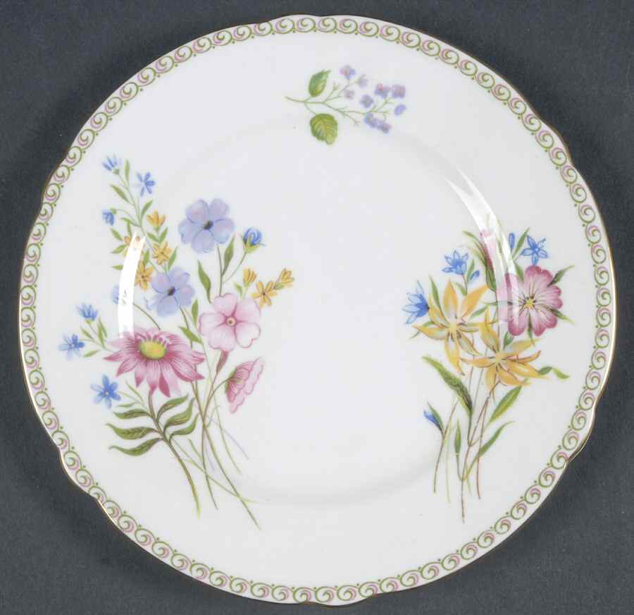 Wild Flowers (Gainsborough) Bread & Butter Plate by Shelley-1