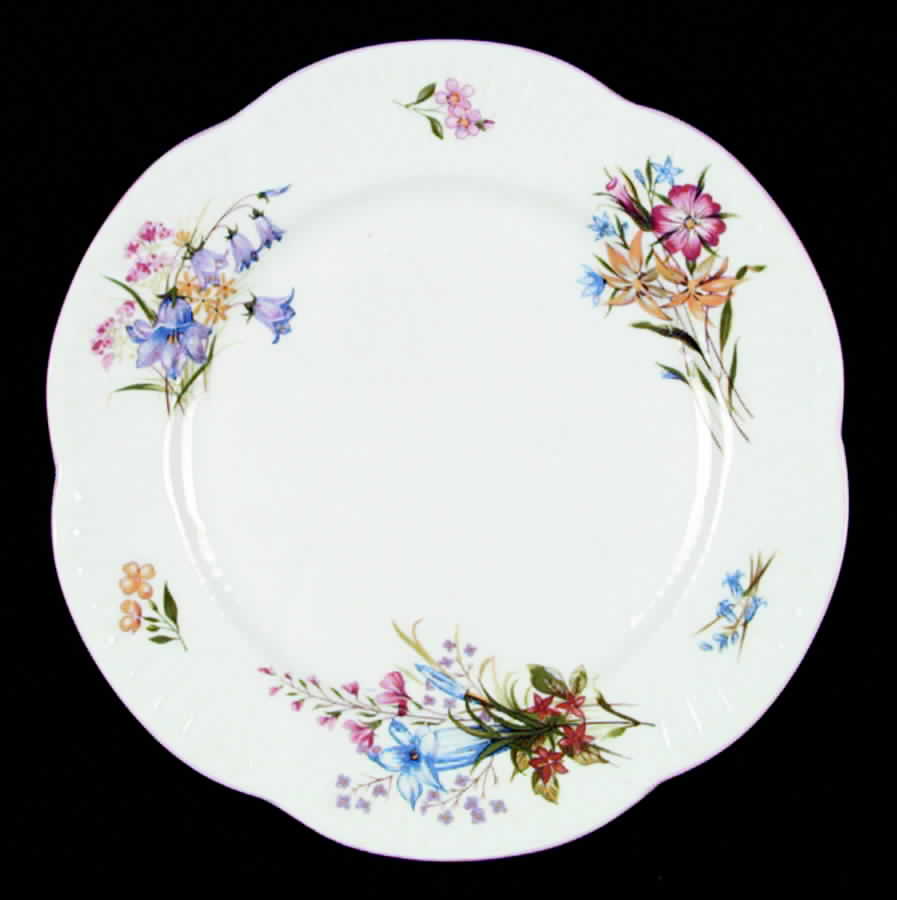 Wild Flowers (Dainty) Salad Plate by Shelley-1
