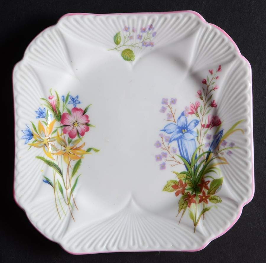 Wild Flowers (Dainty) Bread & Butter Plate by Shelley-1