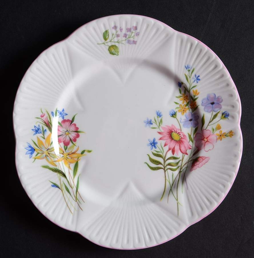 Wild Flowers (Dainty) Bread & Butter Plate by Shelley-1