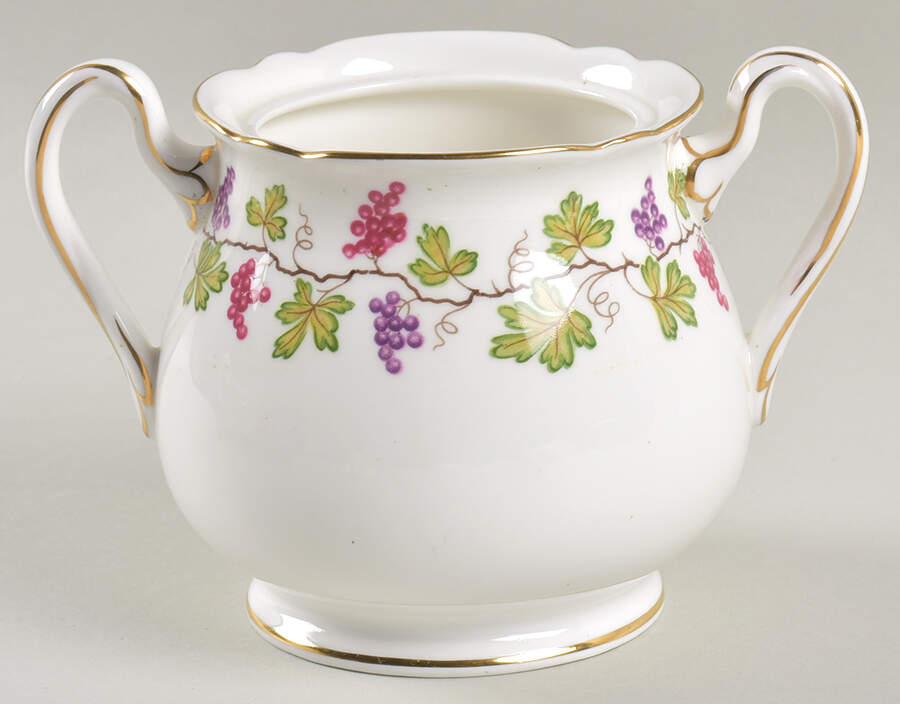 Wine Grape Sugar Bowl No Lid by Shelley-1