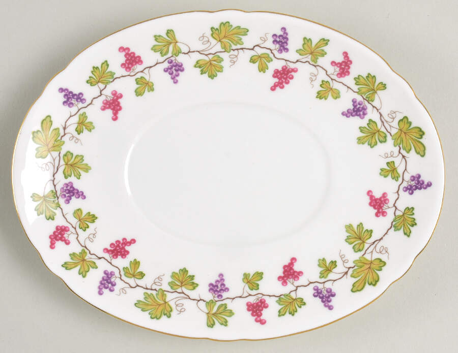 Wine Grape Underplate for Gravy Boat by Shelley-1