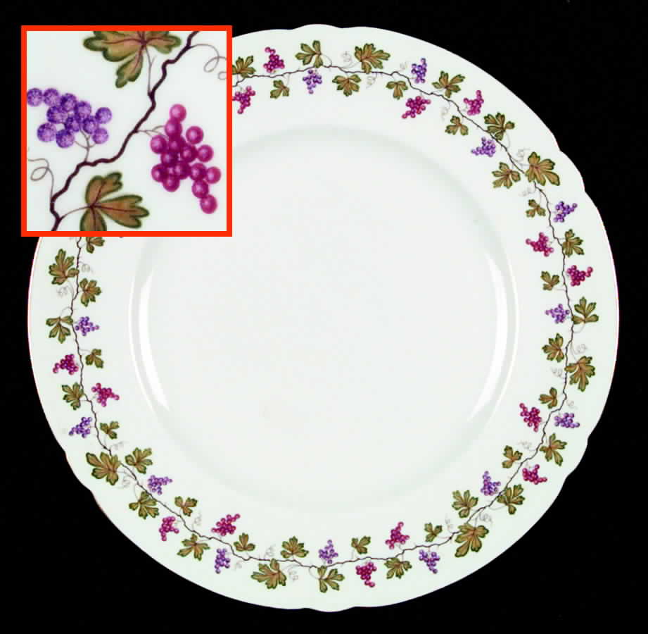Wine Grape Dinner Plate by Shelley-1