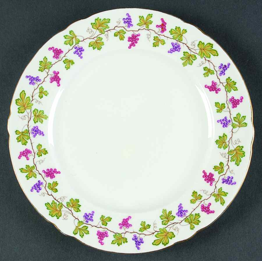 Wine Grape Salad Plate by Shelley-1