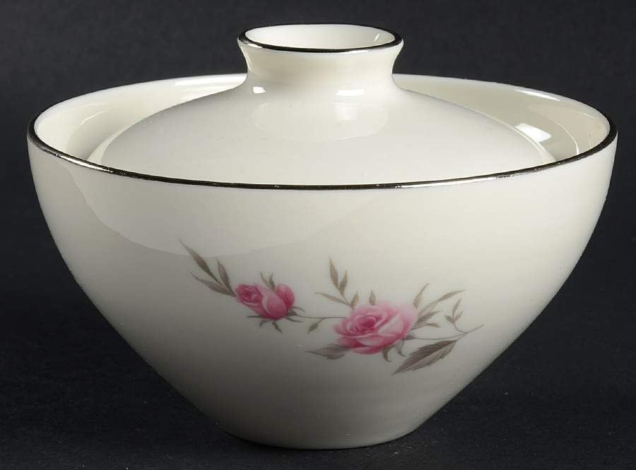 Amourette Sugar Bowl & Lid by Shenango-1
