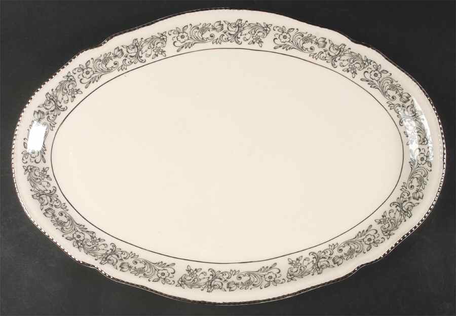Anastasia 15" Oval Serving Platter by Shenango-1
