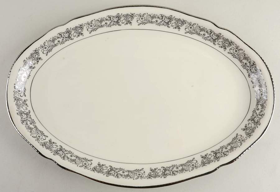 Anastasia 13" Oval Serving Platter by Shenango-1