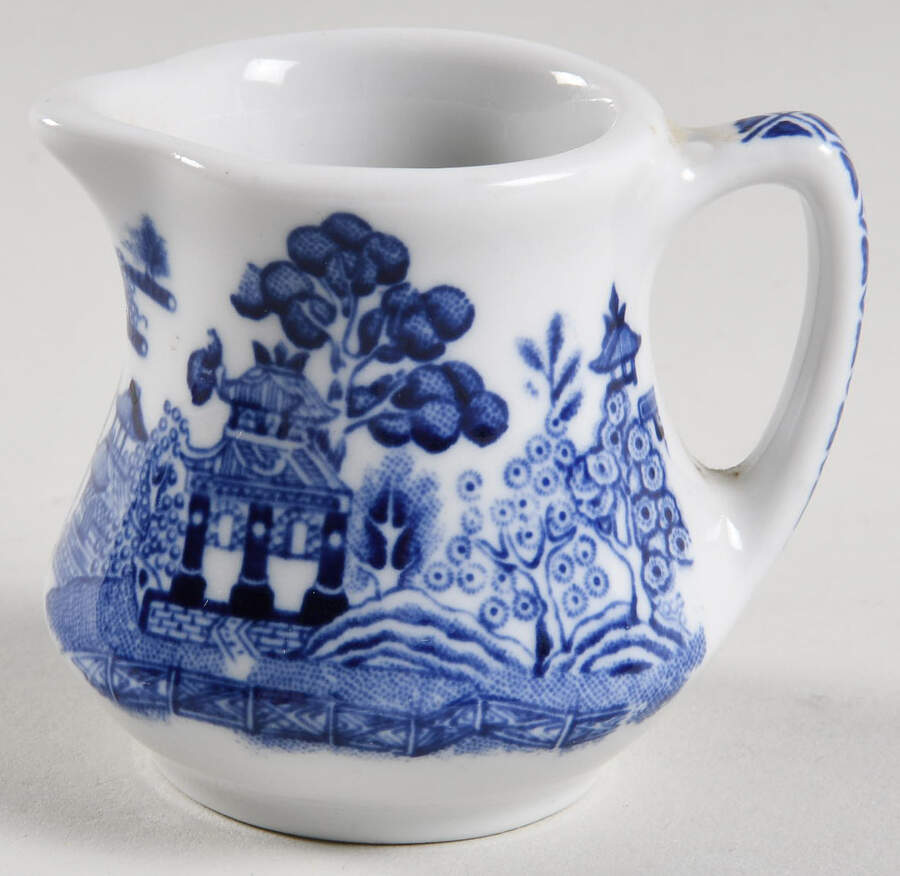 Blue Willow Blue Individual Creamer by Shenango-1