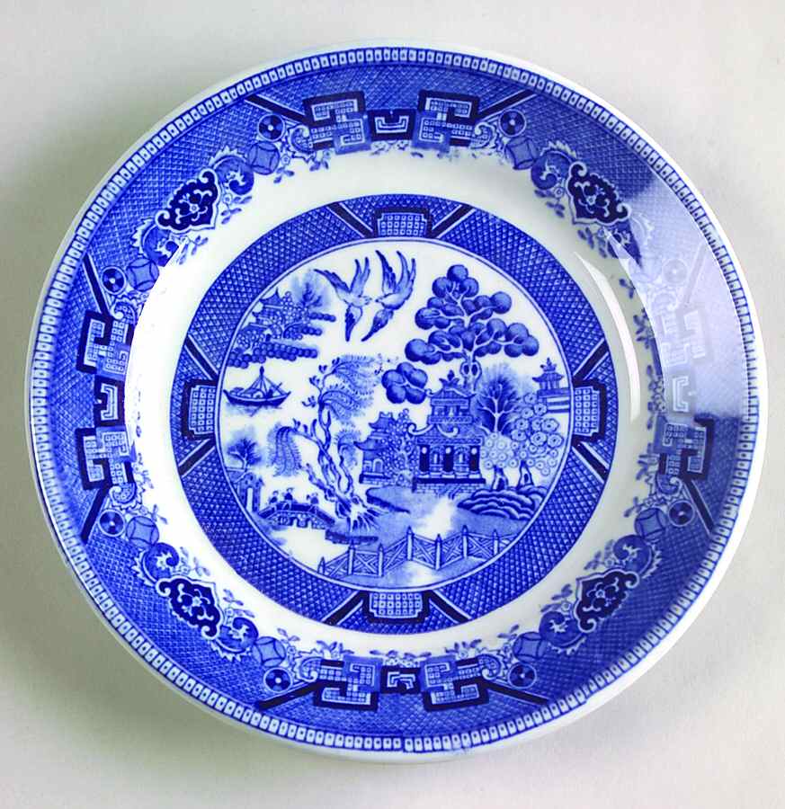 Blue Willow Blue Dessert/Pie Plate by Shenango-1