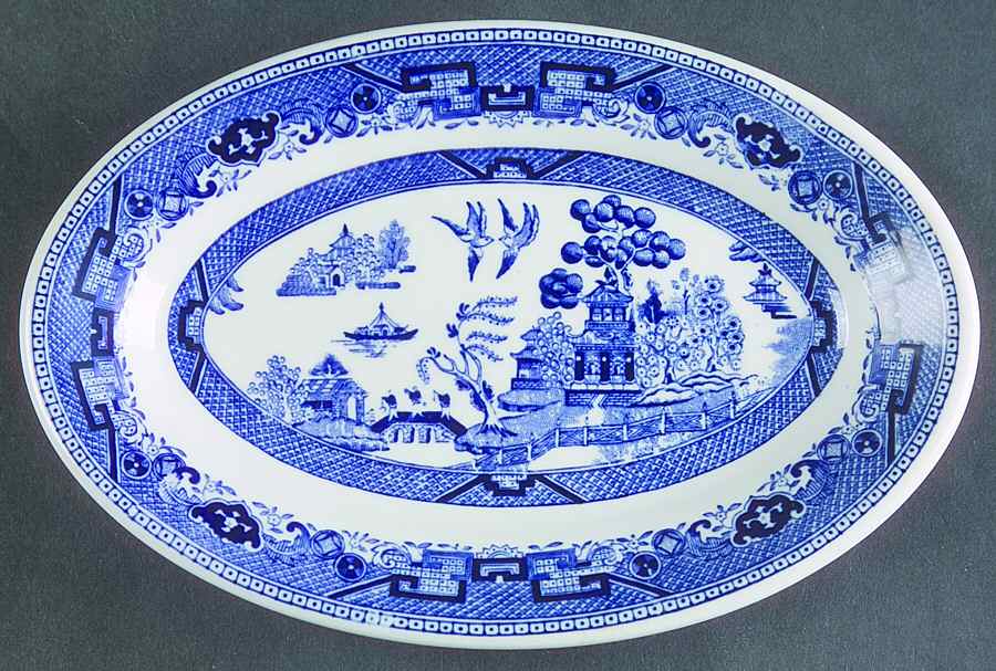 Blue Willow Blue Relish by Shenango-1