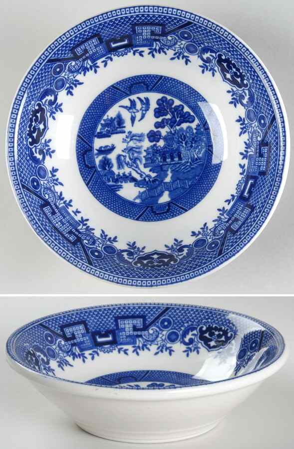 Blue Willow Blue Coupe Cereal Bowl by Shenango-1