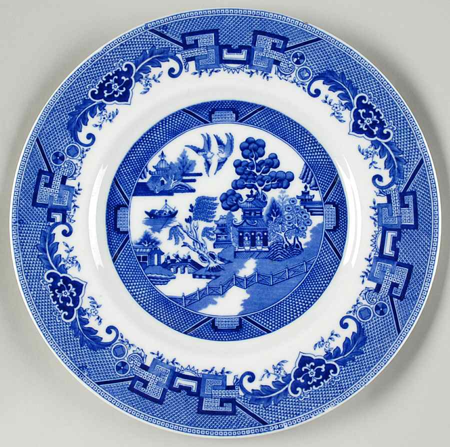 Blue Willow Blue Service Plate (Charger) by Shenango-1