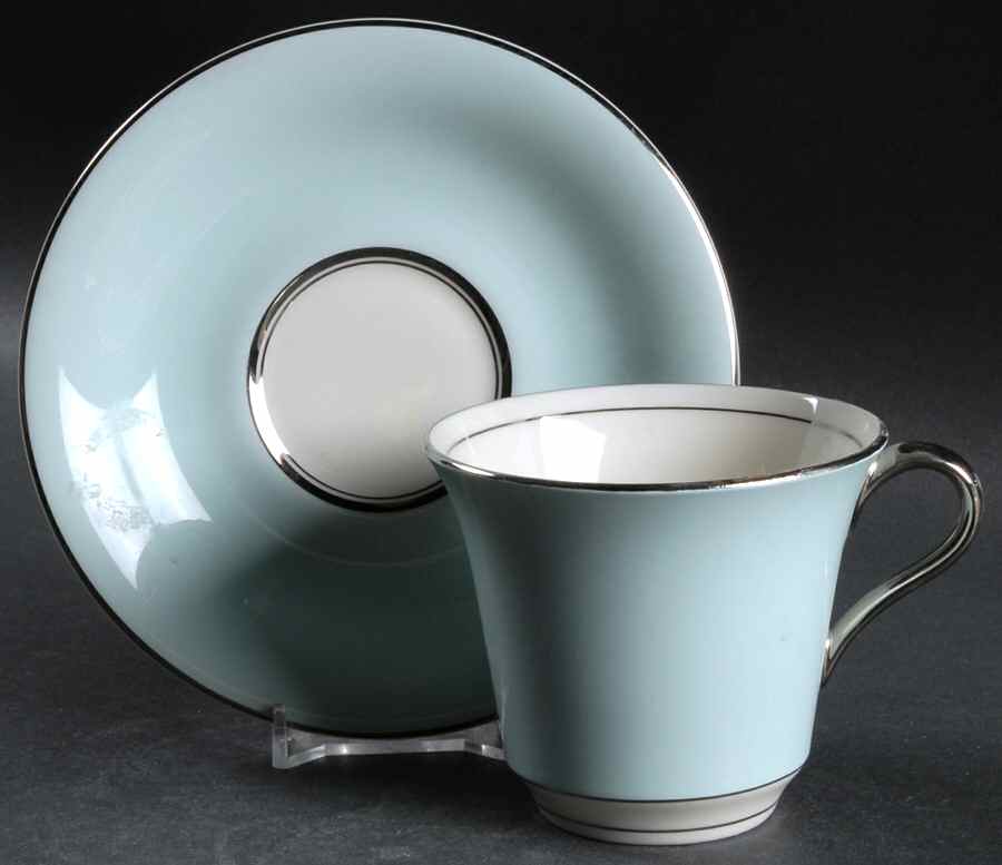 Diana Flat Cup & Saucer Set by Shenango-1