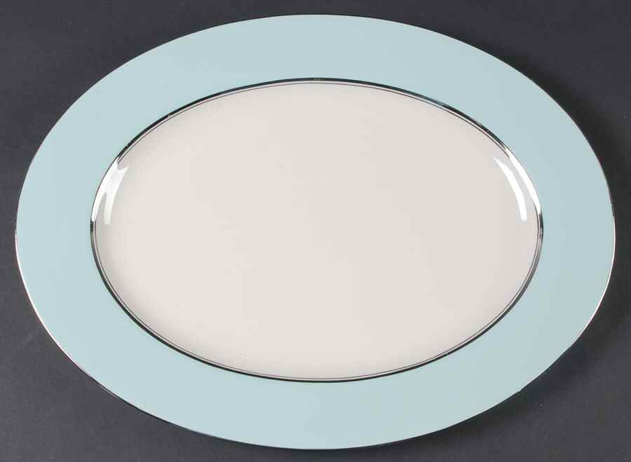 Diana 15" Oval Serving Platter by Shenango-1