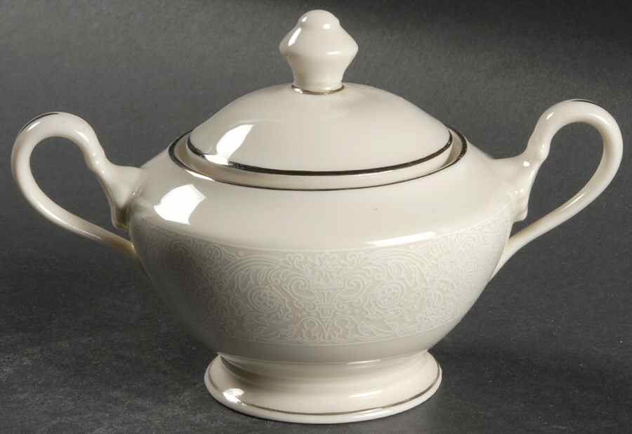 Mantilla Sugar Bowl & Lid by Shenango-1