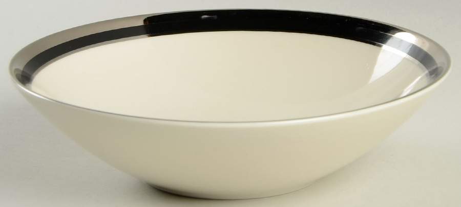Midnight Halo 7" Round Vegetable Bowl by Shenango-1