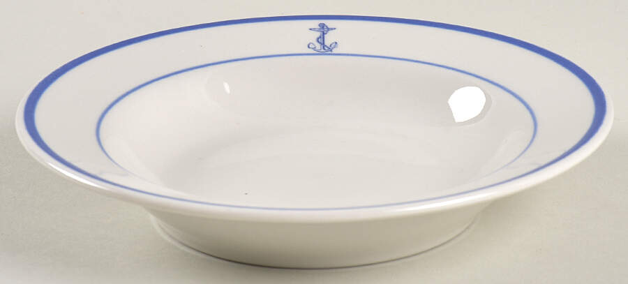 US Navy Mess Wardroom Officer Rim Cereal Bowl by Shenango-1