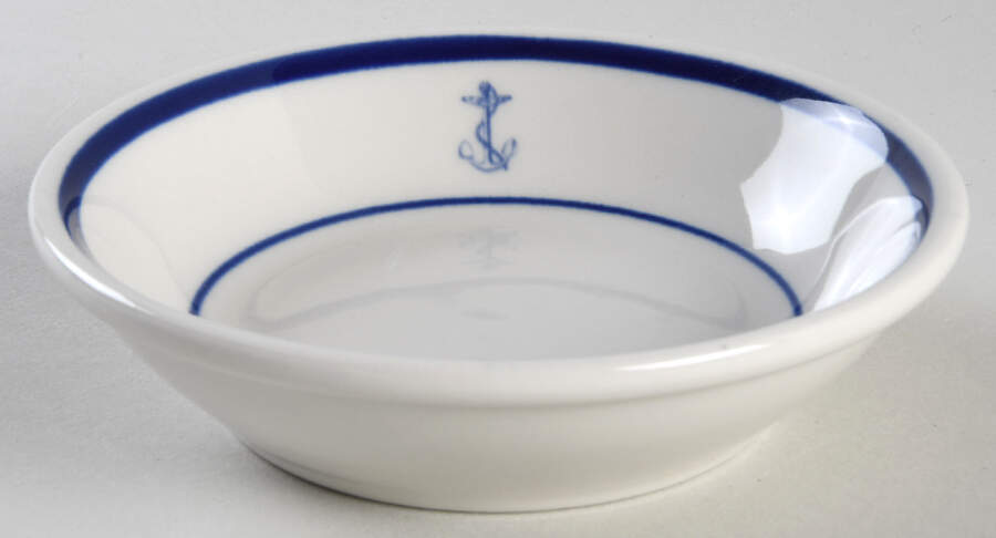 US Navy Mess Wardroom Officer Fruit/Dessert (Sauce) Bowl by Shenango-1