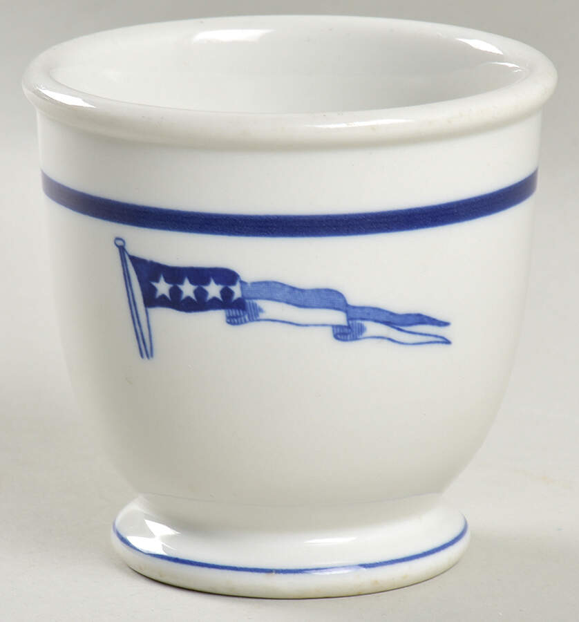 US Navy Mess Wardroom Officer Single Egg Cup by Shenango-1
