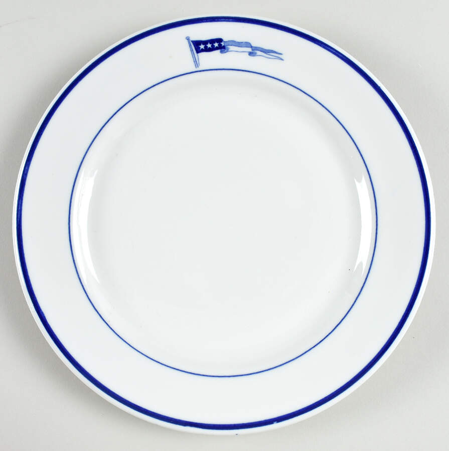 US Navy Mess Wardroom Officer Dinner Plate by Shenango-1