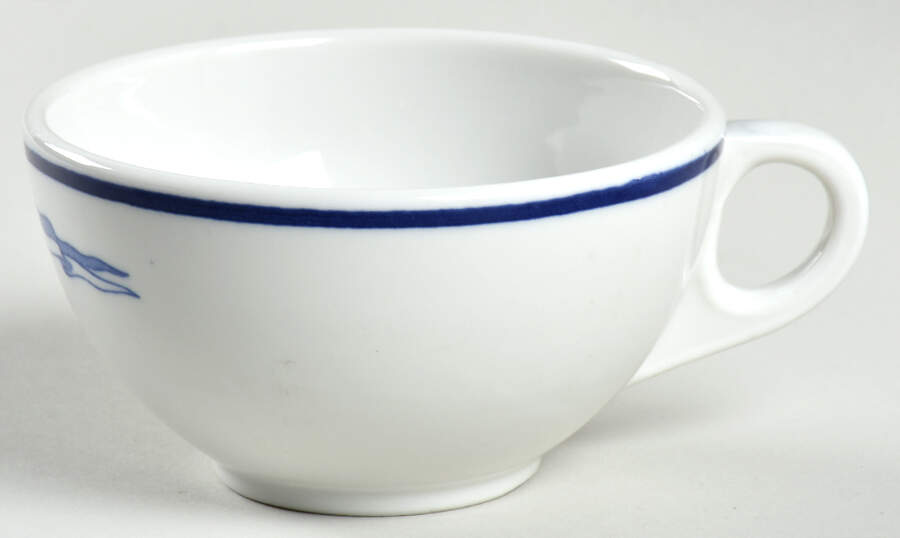 US Navy Mess Wardroom Officer Flat Cup by Shenango-1